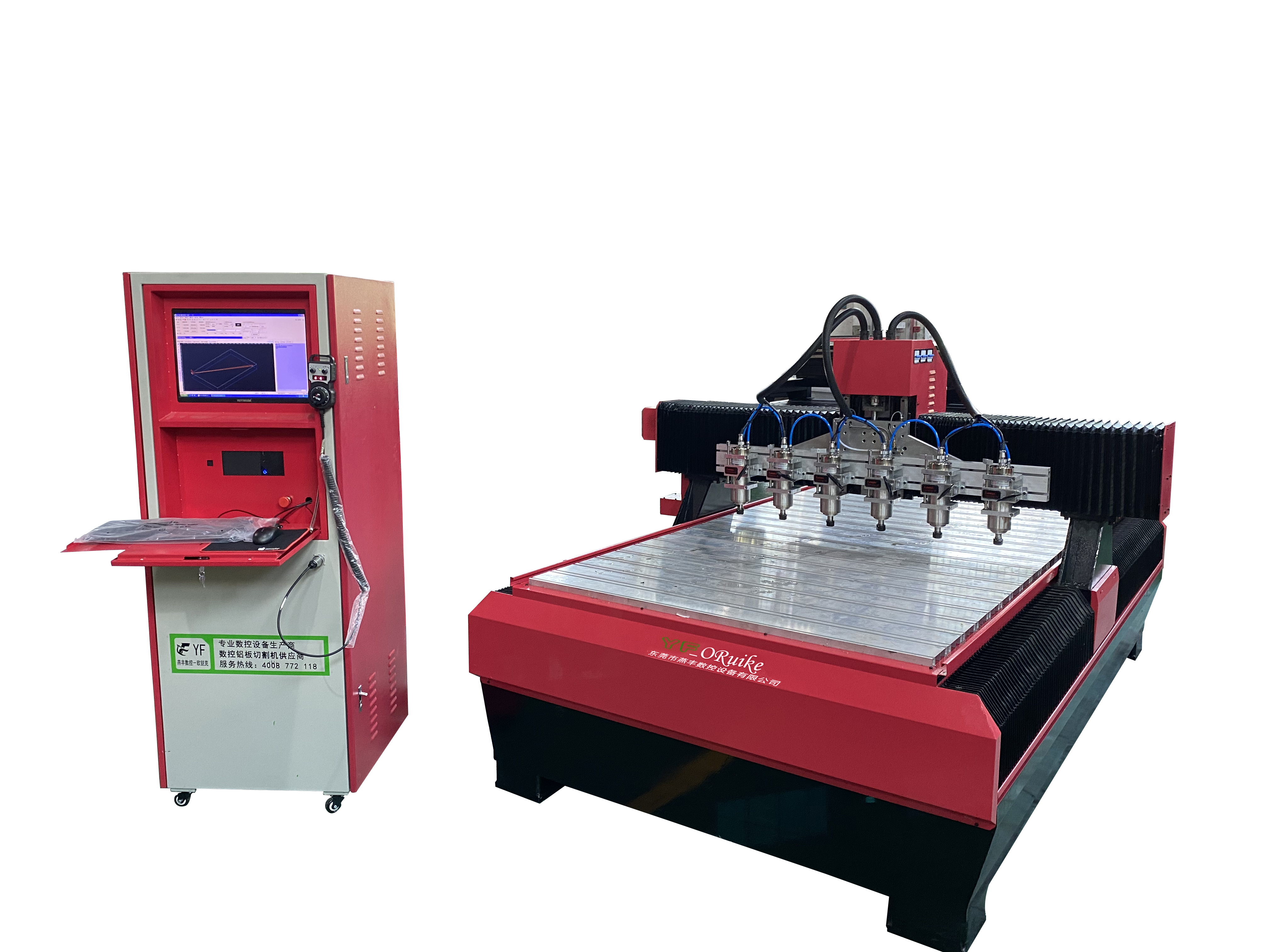 雕刻机加工尺寸准确，表面光洁度差